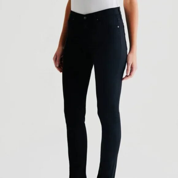 AG Adriano Goldschmied Jeans Pants The Prima Mid Rise Cigarette 29R Black - Picture 2 of 4